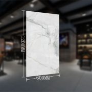 600x1200mm Large Carrara 60x120cm White Marble Look Tile