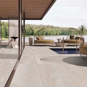 20mm Outdoor Garden Tile On Grass