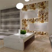 thin flower marble tile