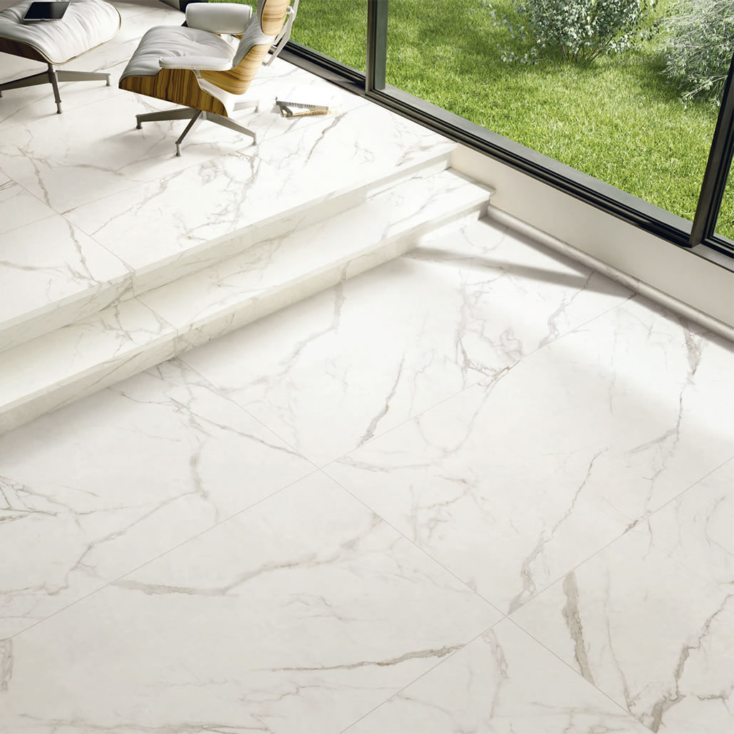 Thin Calacatta Carrara White Marble, Carrera Marble Tile