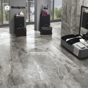 900x1800mm Large Grey Polished Marble Porcelain Floor Tile