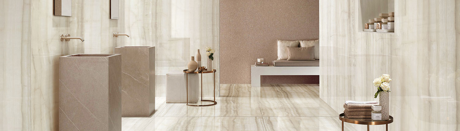 large stone effect porcelain tile