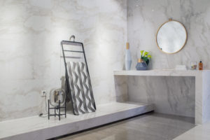 bathroom big tile design