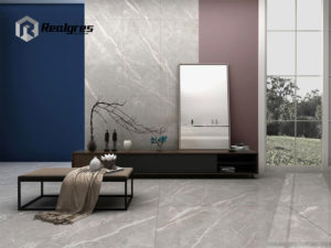 900x1800mm Large Format Gray Marble Porcelain Slab Tile