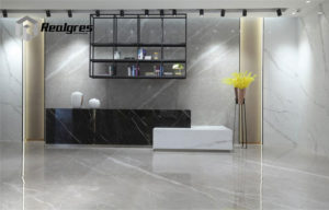 Large Format Gray Marble Porcelain Slab