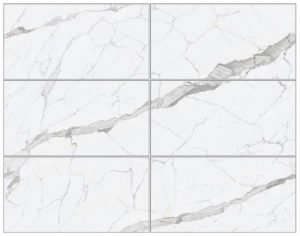modern white large format tile