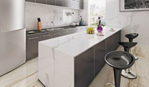 white tiles for kitchen countertop