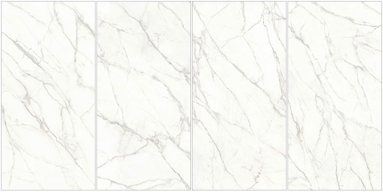 160x320cm Large White Carrara Marble Floor Tile