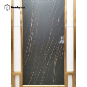 Black Gold Marble Polished Porcelain Wall Tiles