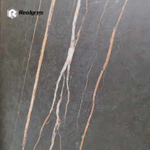 Black Gold Marble Floor Tile