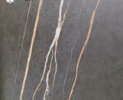 Black Gold Marble Floor Tile