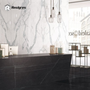 Book Match White Polished Porcelain Tiles 160x320cm