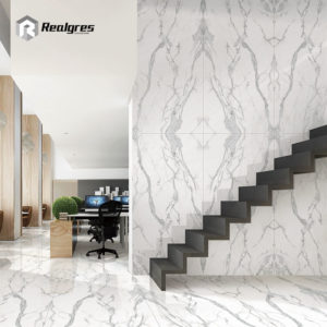 Large book match floor wall tile