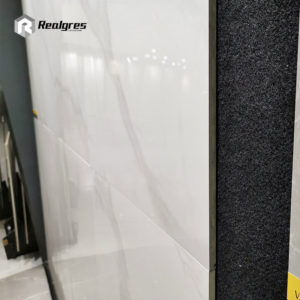 Marble Look Porcelain Tile Bathroom