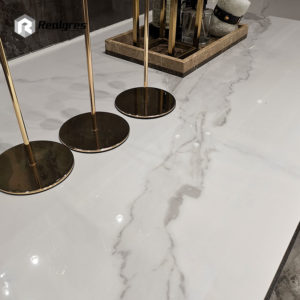 White Polished Porcelain Floor Tile Shower