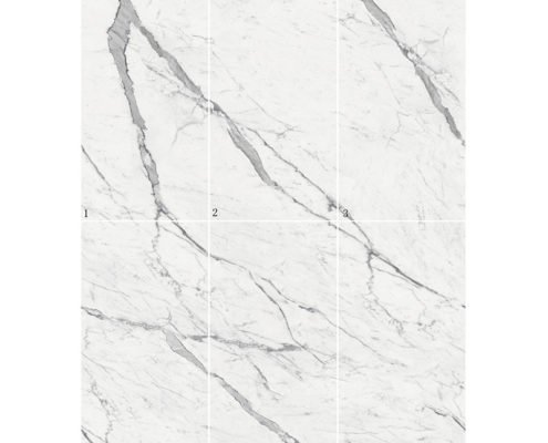 Calacatta White Polished Porcelain Tile Flooring