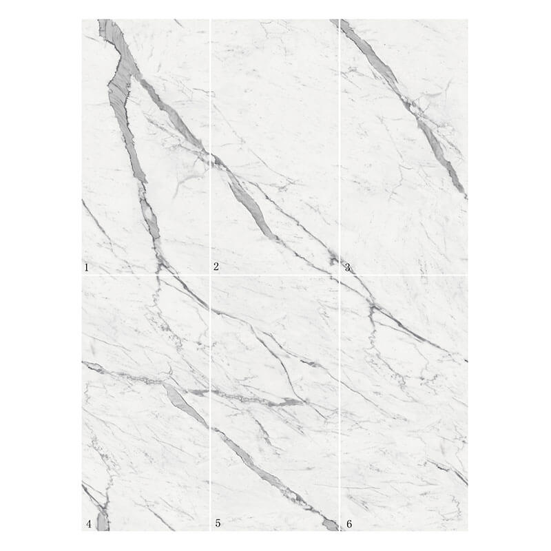 Calacatta White Polished Porcelain Tile Flooring