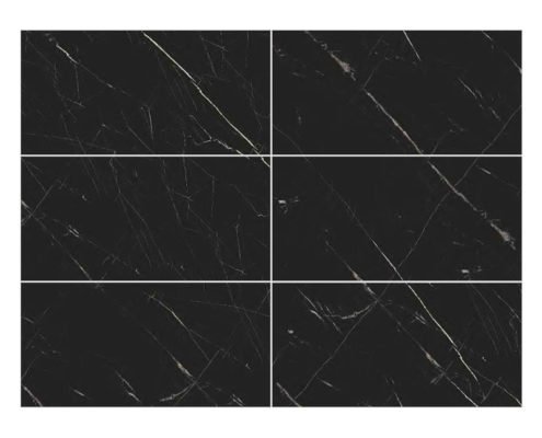 Black Marble Stone Look Porcelain Tile Supplier