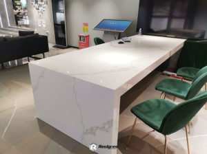 white carrara tile for coutertop