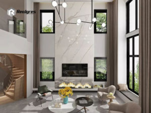 white carrara large marble porcelain floor tile