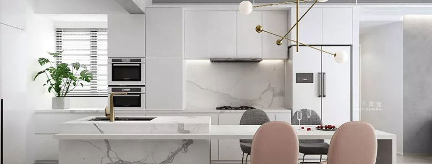 White lacquer kitchen cabinets