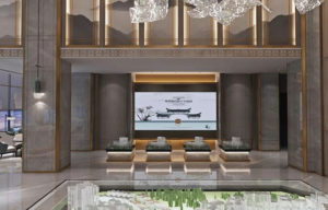 Luxury Design Large Porcelain Floor Tile Slab for Hotel