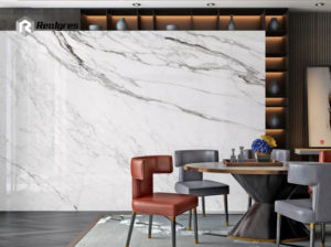 White Glossy Large Format Wall Tile