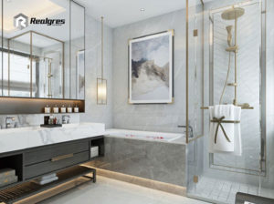 Big Porcelain Tile Should Be Used In Bathroom Space