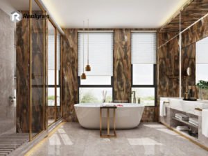 Big Porcelain Tile Should Be Used In Bathroom Space