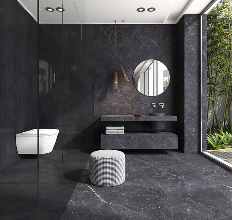 Bathroom Tile Ideas Use Large Tiles, Gray Bathroom Tiles