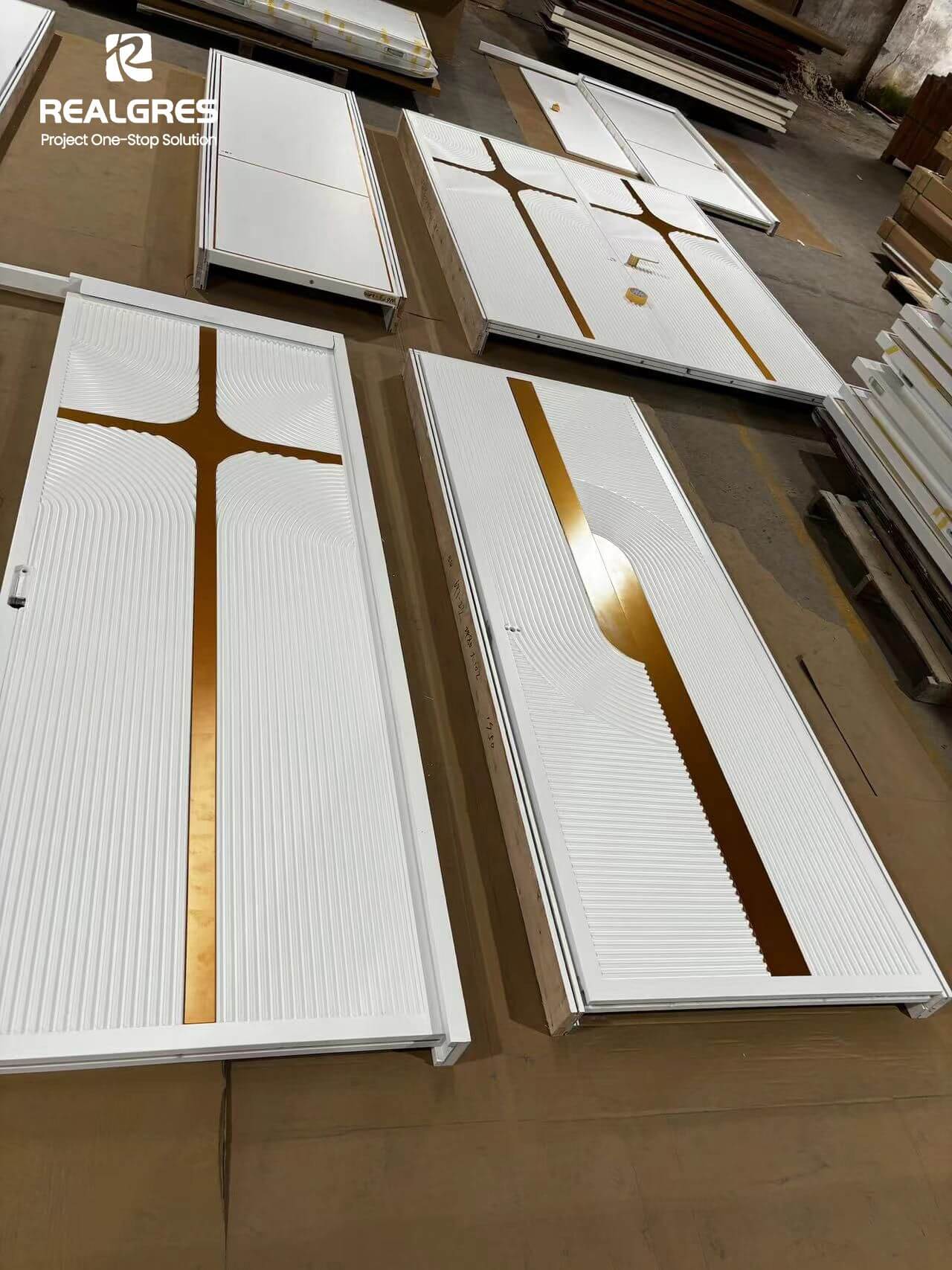 the high-end aluminum door they bought