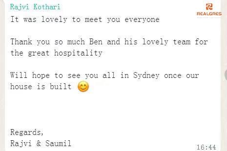 big compliment given by the lovely couple