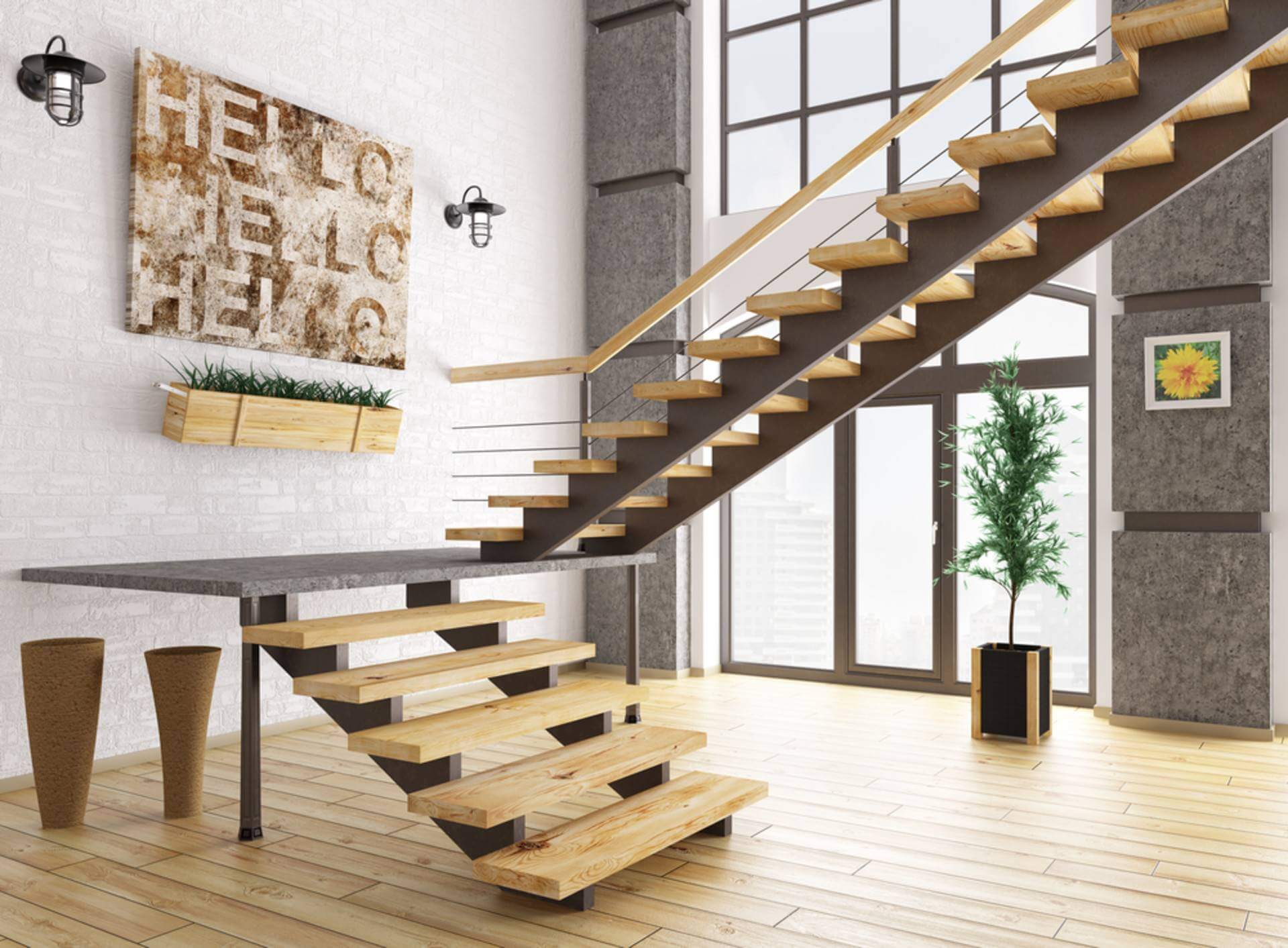Premium Double Stringer Stair