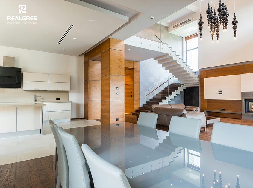 Custom Glass Stair Railings by Realgres