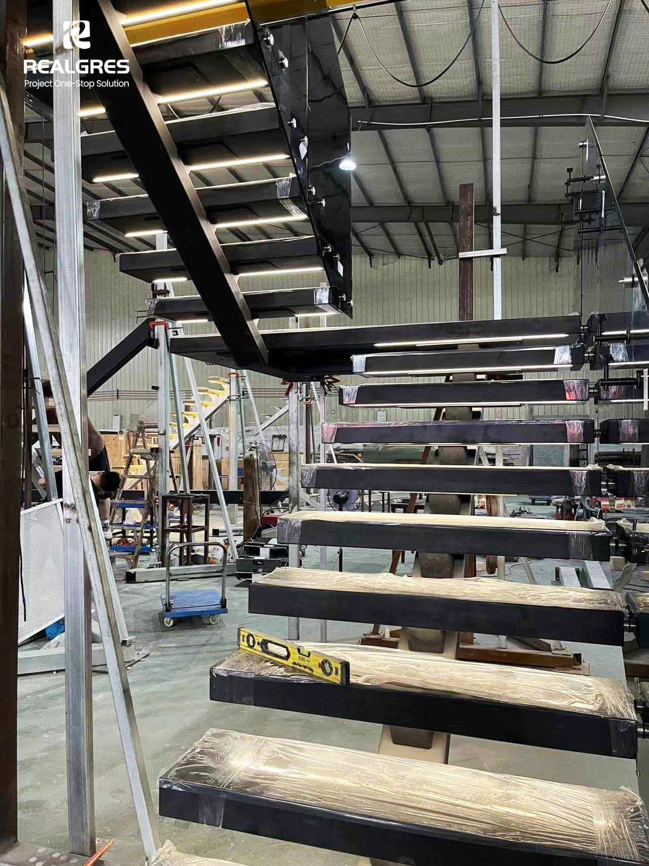 Custom Stair with Custom Stair Stringers