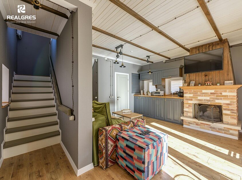 Custom Solid Wood Stair Railings by Realgres